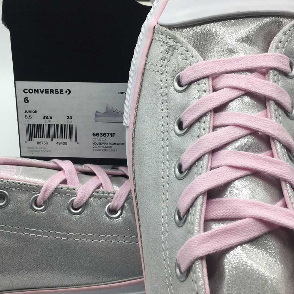 CONVERSE CTAS OX mouse/pink foam/white - Picture 8 of 8